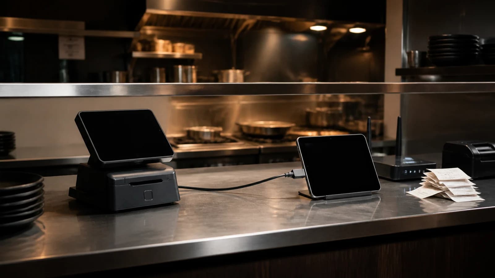 Comparación visual entre un sistema POS en la nube y una instalación local para restaurantes
