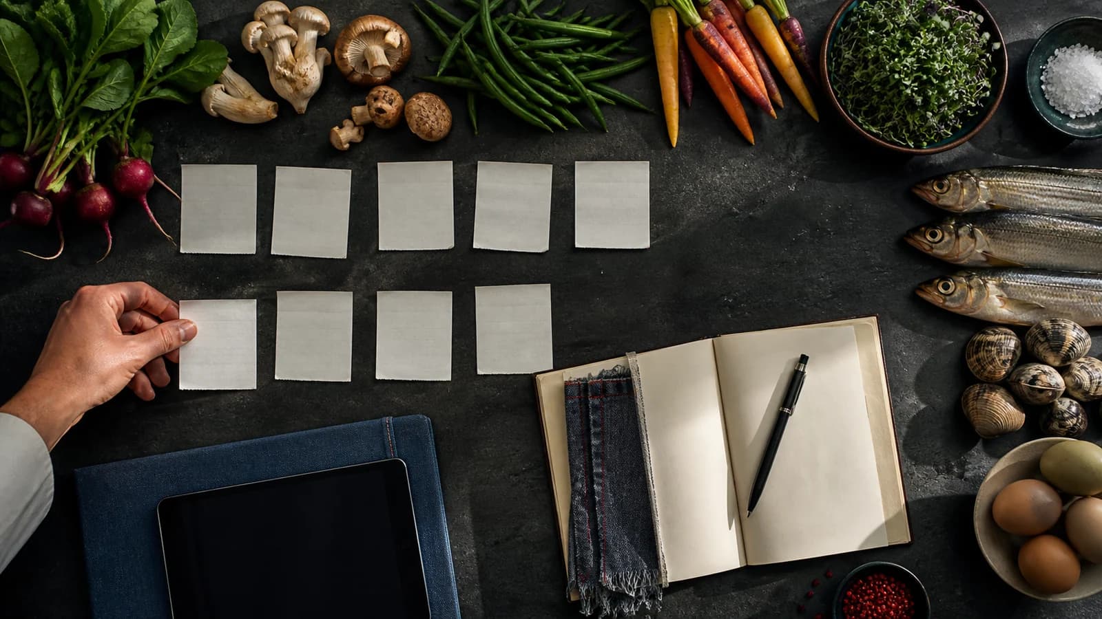 Ingredientes y fichas de operación que representan pronósticos prácticos de inteligencia artificial para restaurantes